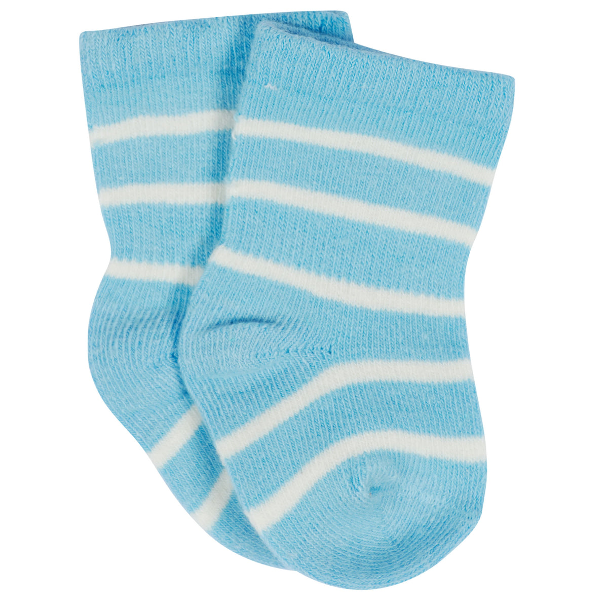 12-Pack Baby & Toddler Boys Unbearably Cute Jersey Crew Wiggle Proof Socks, view 2