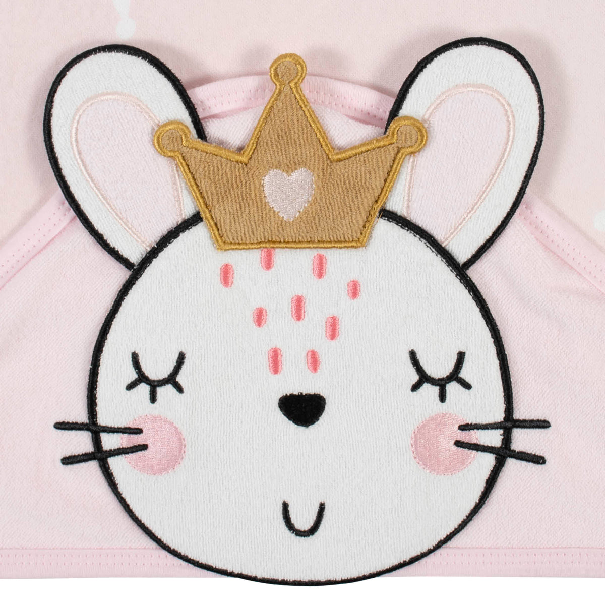 4-Piece Baby Girls Ballerina Hooded Towel & Washcloths Set, view 3