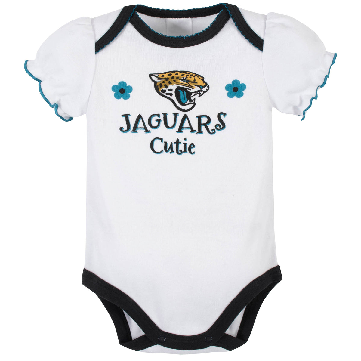 3-Pack Jacksonville Jaguars Short Sleeve Bodysuits, view 2
