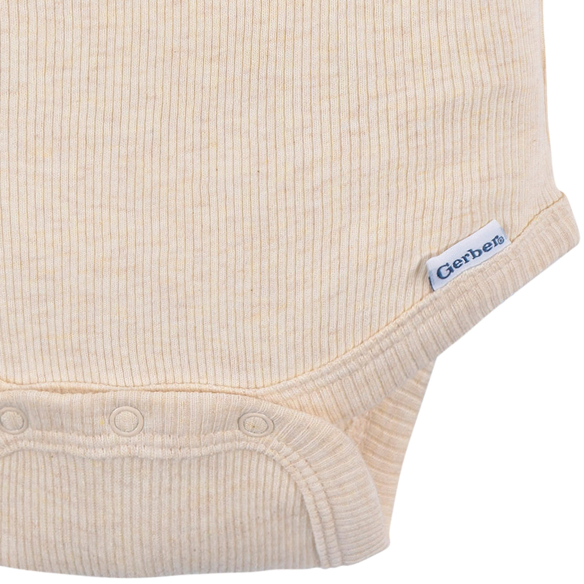 2-Pack Baby Girls Light Oatmeal Heather Bodysuit and Shorts Set, view 4
