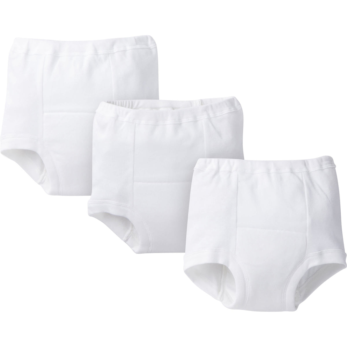 3-Pack Toddler Neutral White Training Pants