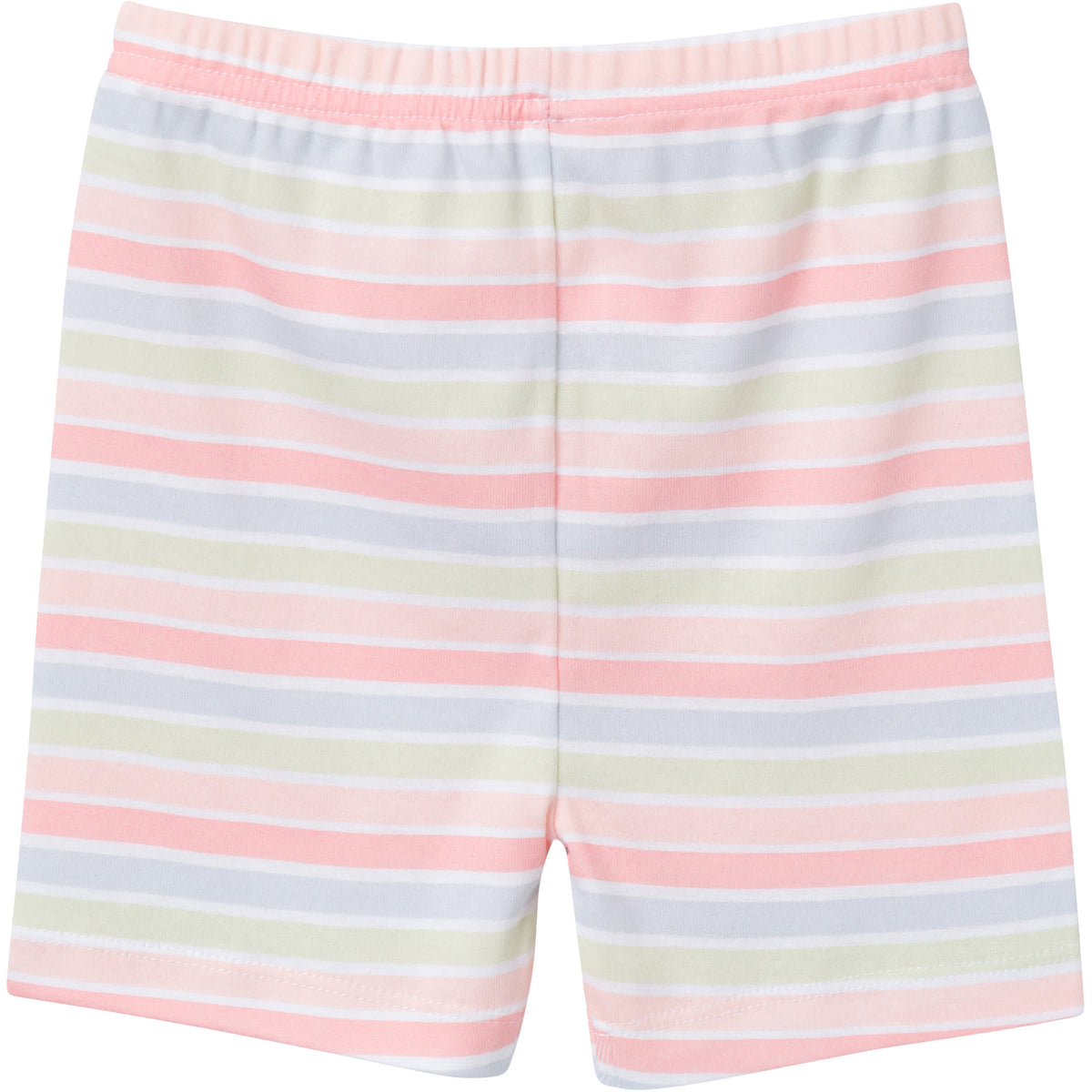 4-Piece Infant & Toddler Girls Stripe Shorts Pajamas Set, view 3