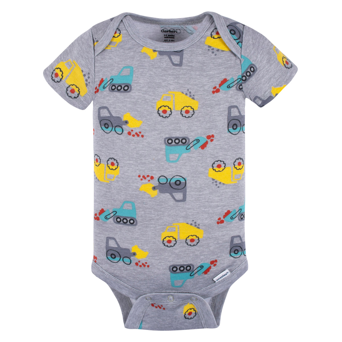 4-Pack Baby Boys Ready To Roll Short Sleeve Onesies Bodysuits, view 4