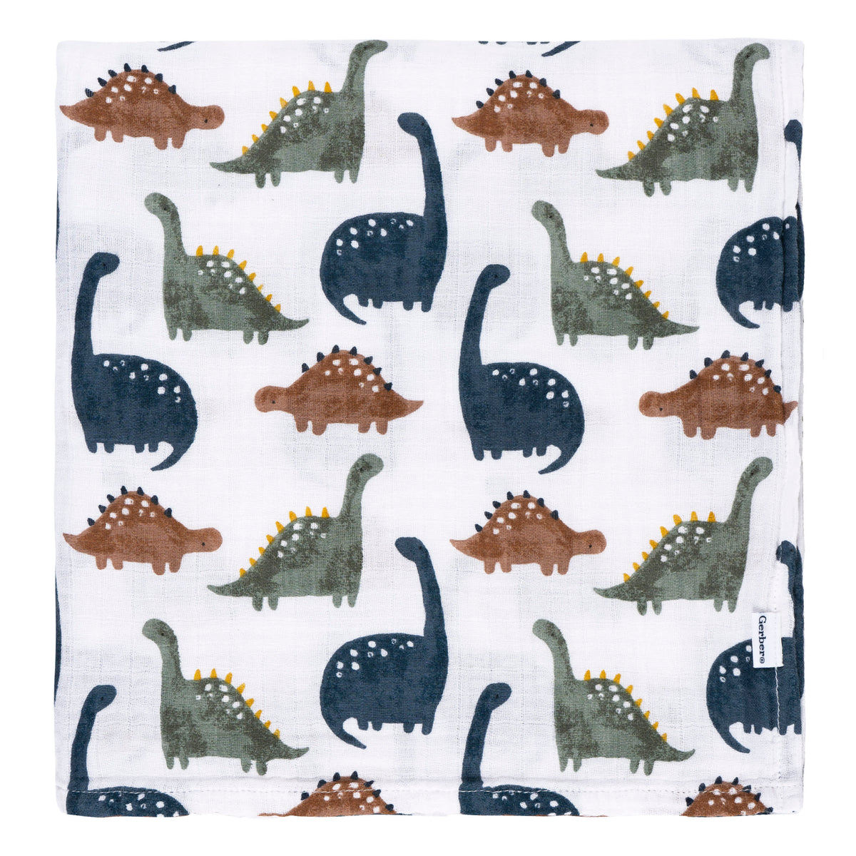 2-Pack Baby Boys Dino Time Muslin Blanket, view 3