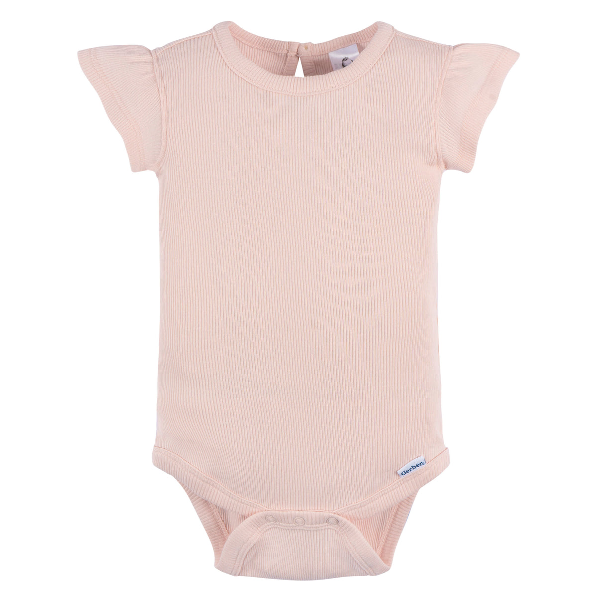 2-Piece Baby Girls Crystal Pink Bodysuit and Shorts Set, view 2