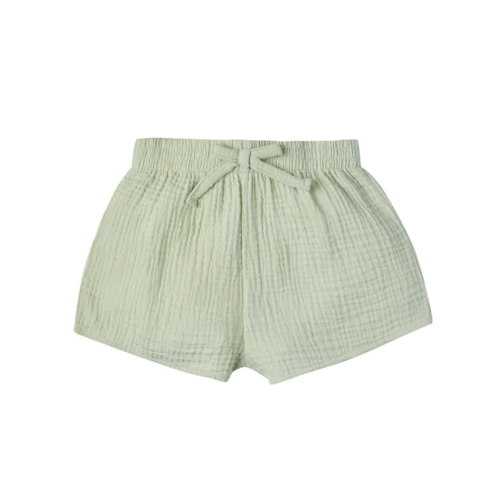 2-Piece Infant & Toddler Girls Aqua Top & Short Set, view 5