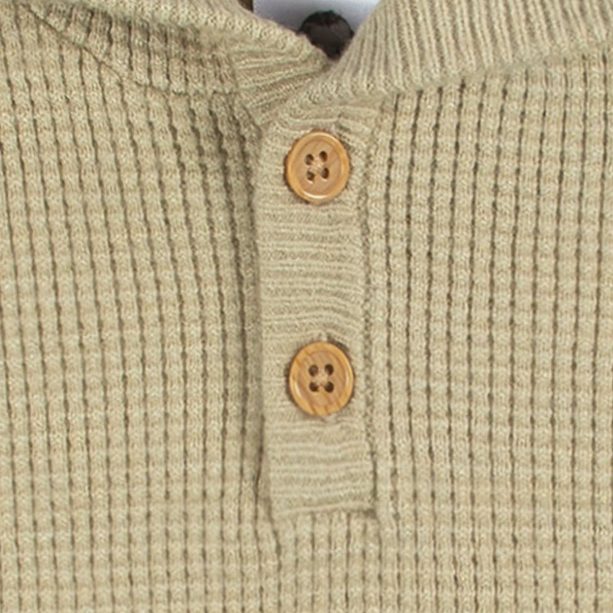 2-Piece Infant and Toddler Boys Tan Sweater Knit Set, view 3