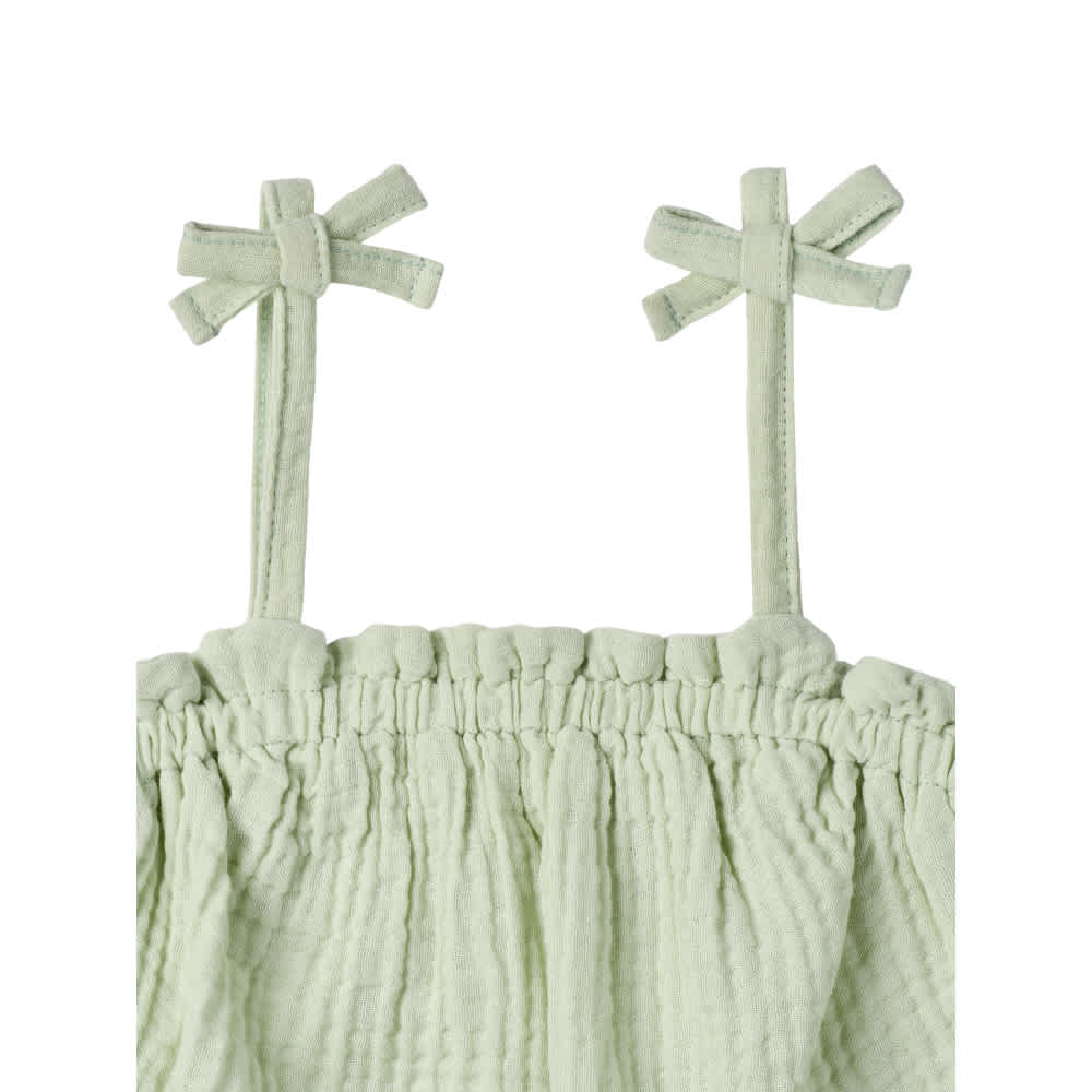 2-Piece Infant & Toddler Girls Aqua Top & Short Set, view 4