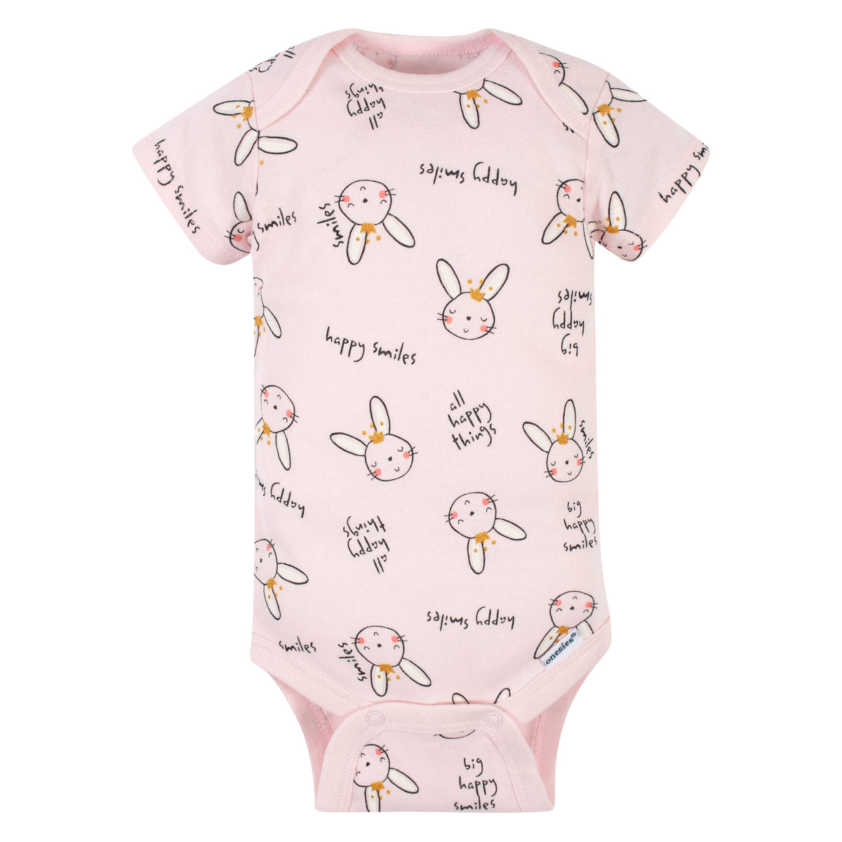 5-Pack Baby Girls Ballerina Short Sleeve Onesies Bodysuits, view 5