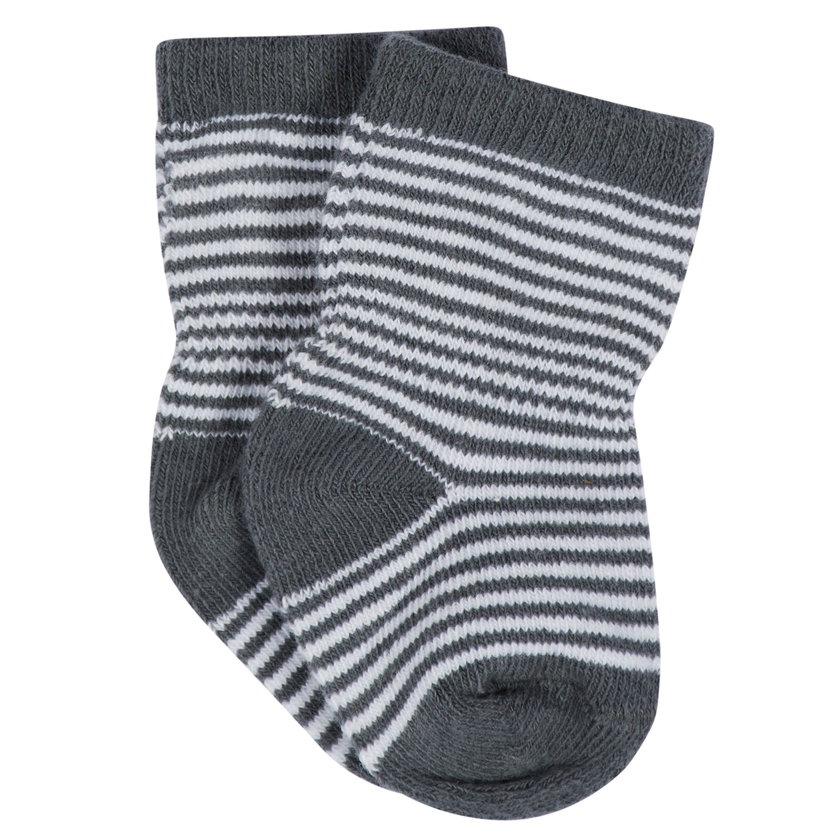 12-Pack Baby & Toddler Boys Unbearably Cute Jersey Crew Wiggle Proof Socks, view 7