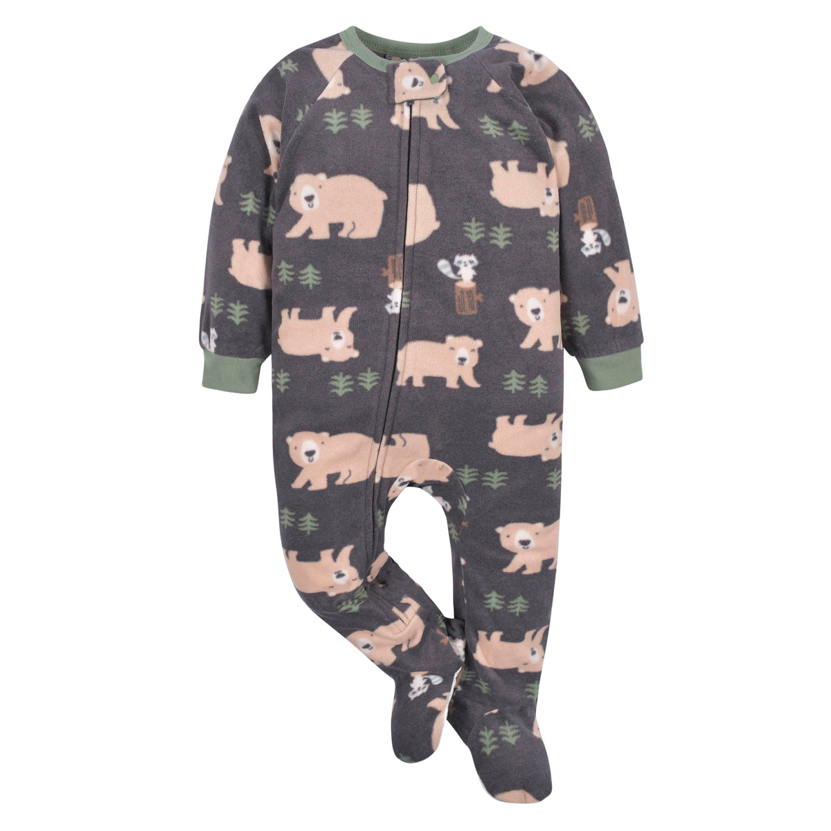 2-Pack Baby & Toddler Boys Brown Bears Fleece Pajamas, view 5