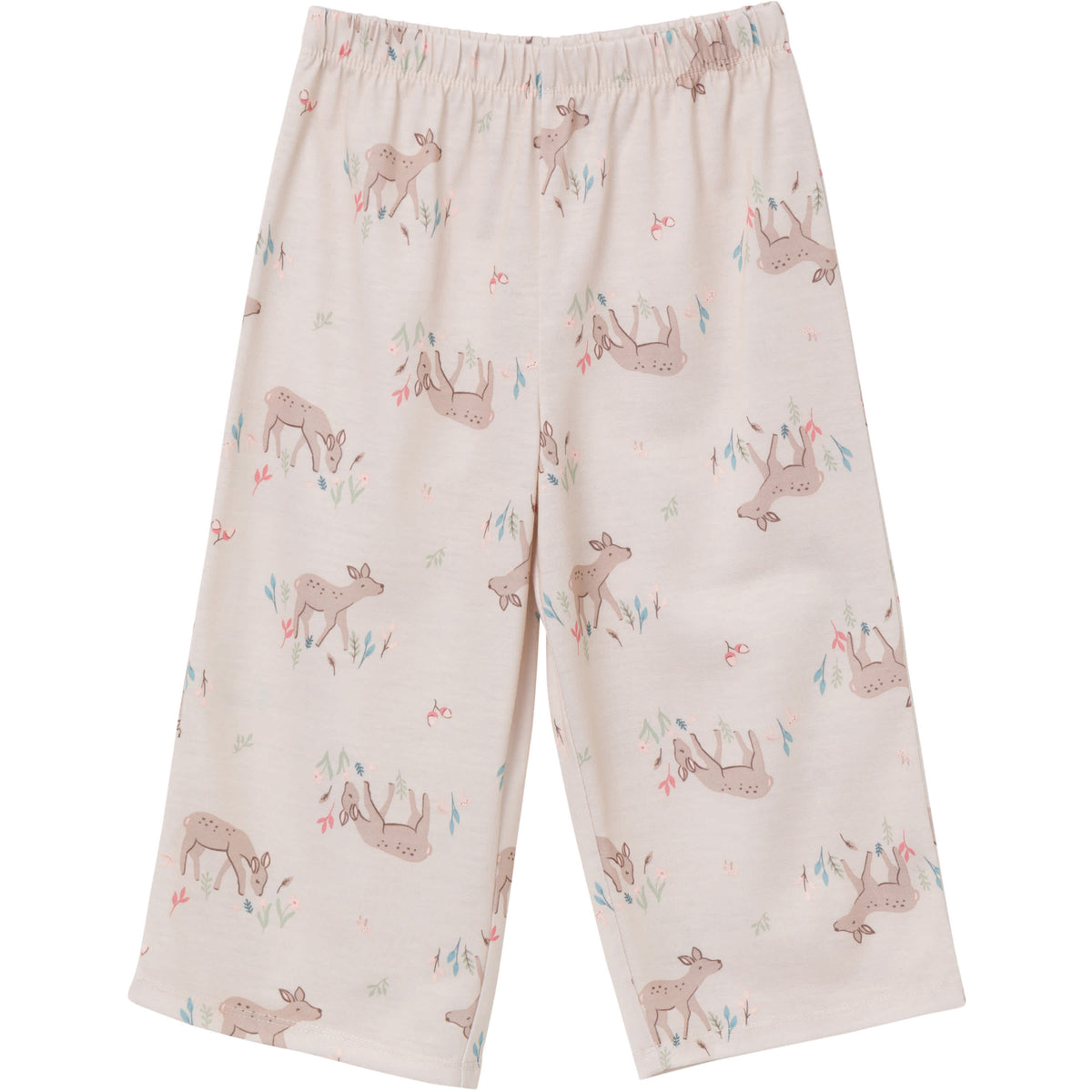 2-Piece Toddler Girls Deer Peplum Pajama Set, view 4