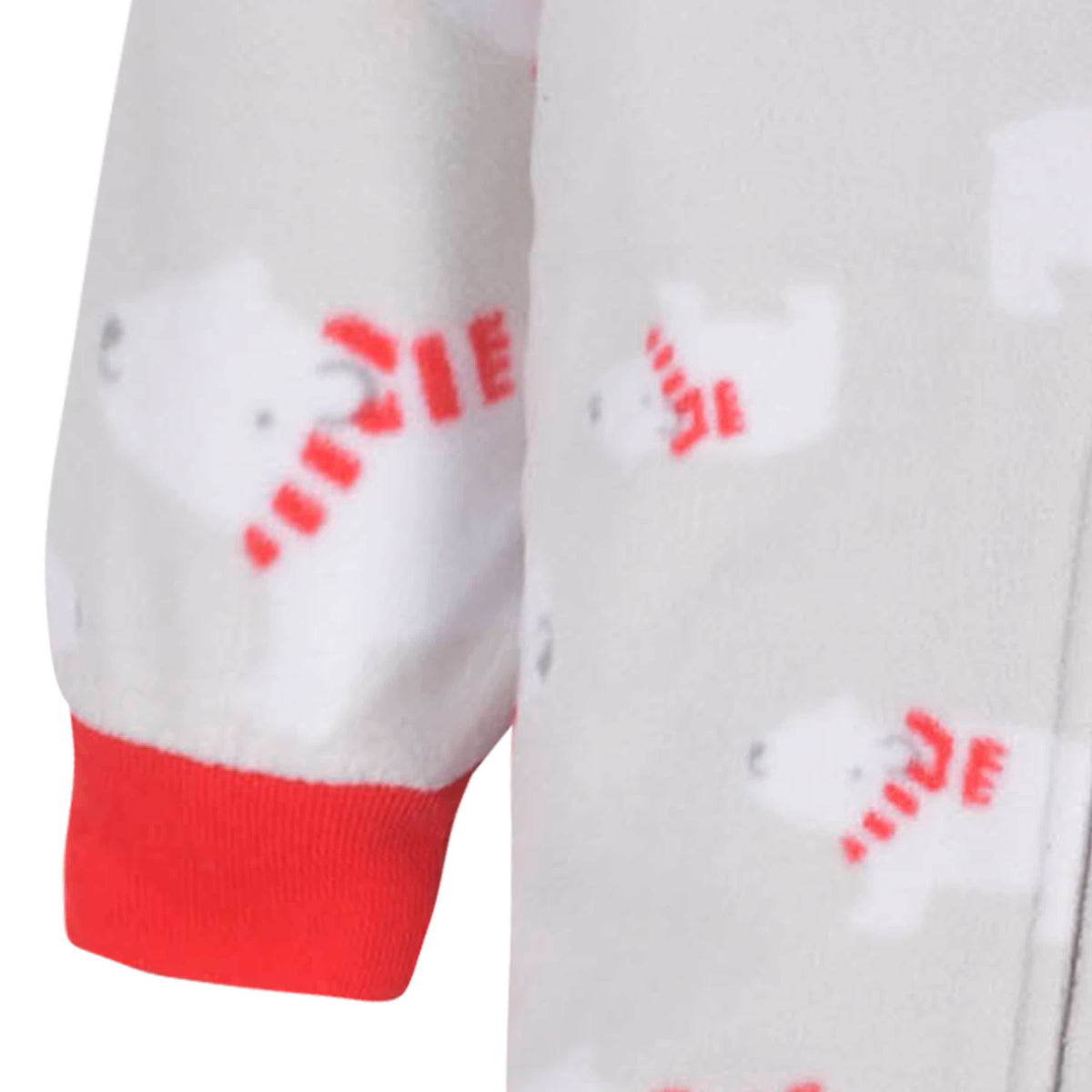 2-Pack Baby & Toddler Neutral Snowflakes & Bears Fleece Pajamas, view 8