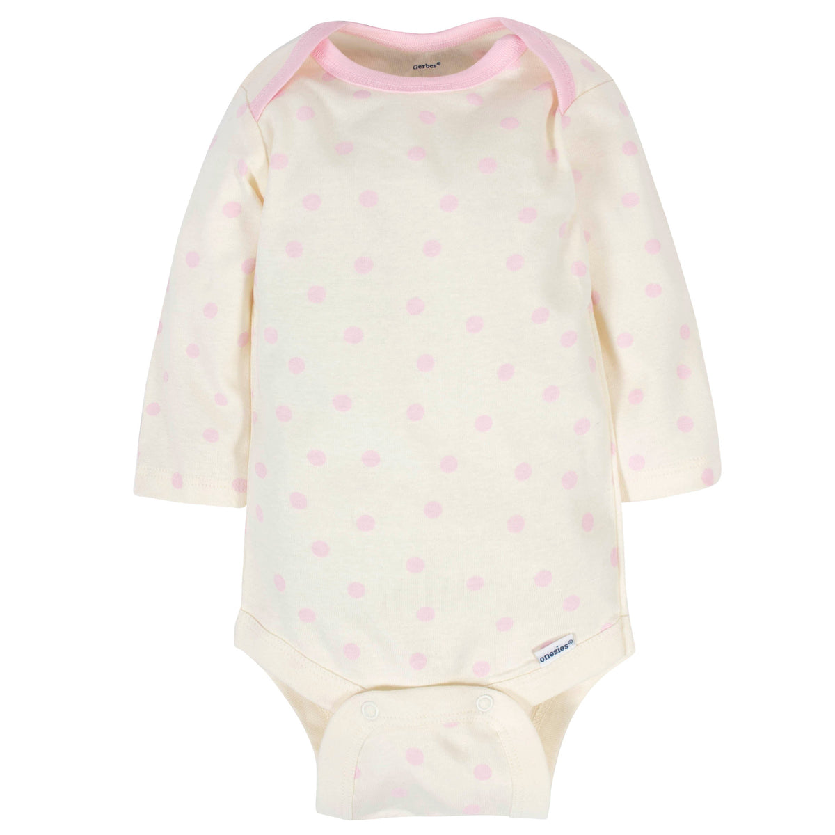 6-Pack Baby Girls Bunny Long Sleeve Onesies Bodysuits, view 2