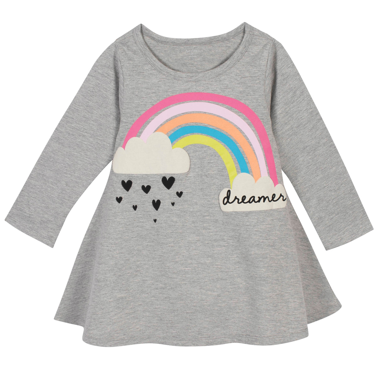 2-Piece Toddler Girls Rainbow Dress and Legging Set, view 2