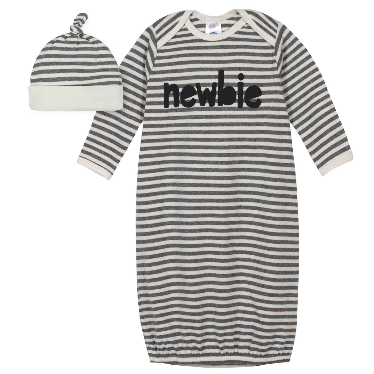 2-Piece Baby Boys Taco Gown and Cap Set