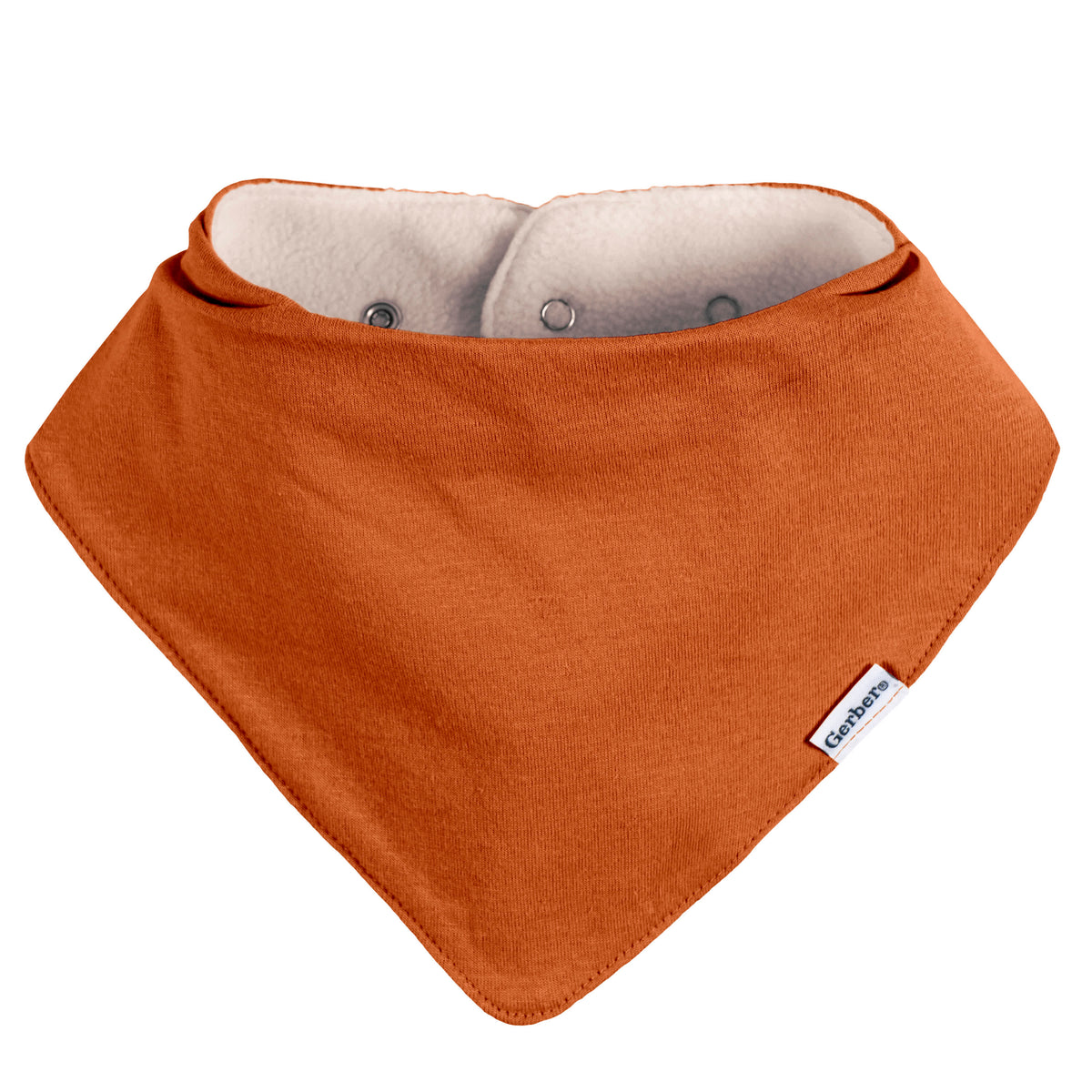10-Pack Baby Neutral Multi Rust Bandana Bib, view 5