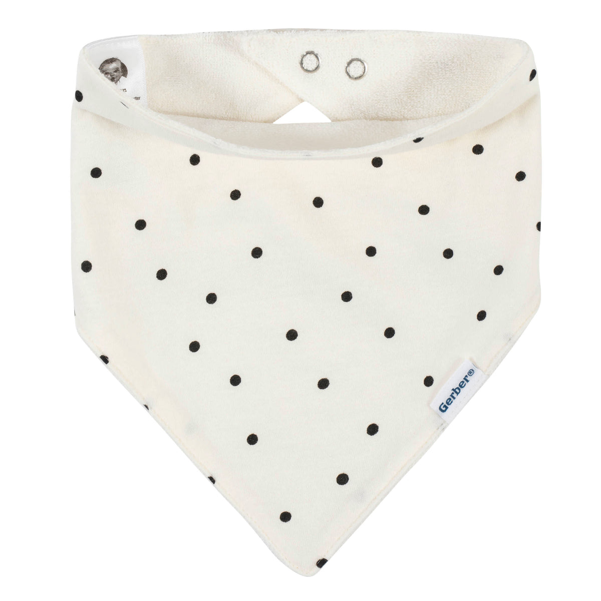 4-Pack Baby Girls Ballerina Bandana Bibs, view 4