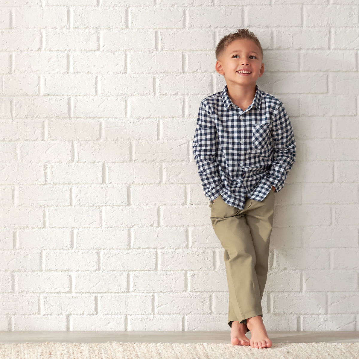 Infant & Toddler Boys Tan Canvas Pants, view 6