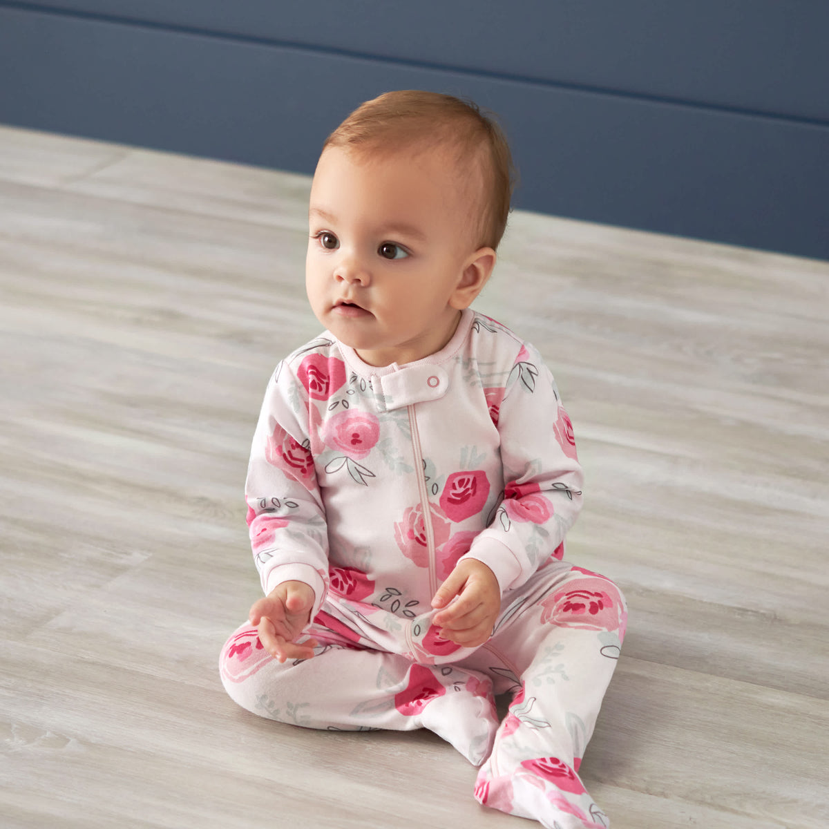 2-Pack Baby Girls Rose Floral Sleep 'N Plays, view 2
