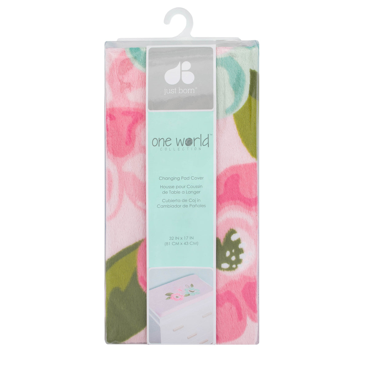 Baby Girls Blossom Changing Pad Cover, view 2
