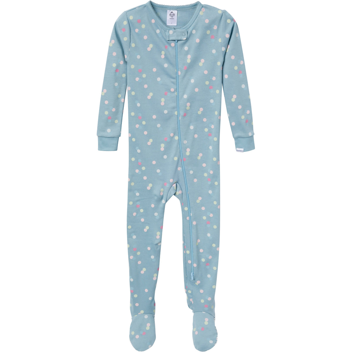 4-Pack Baby & Toddler Girls Dogs Snug-Fitting Footed Pajamas, view 4
