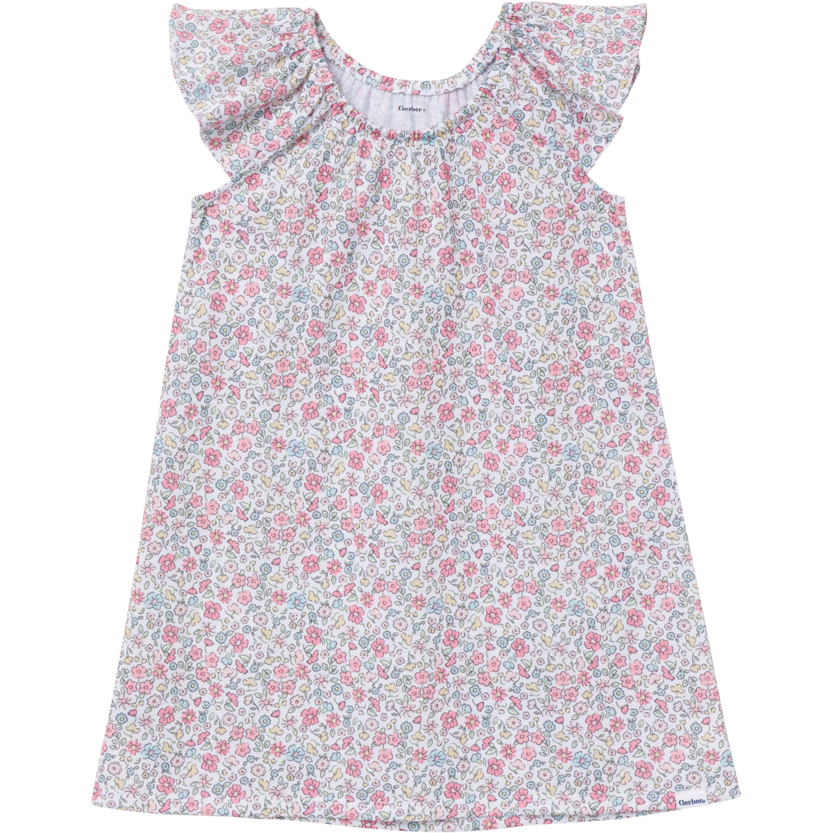 2-Pack Toddler Girls Flamingoes Short Sleeve Nightgowns, view 2