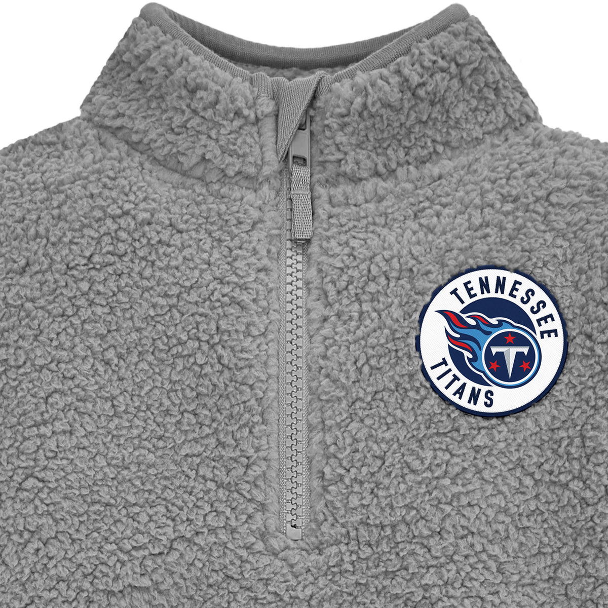Infant & Toddler Boys Titans 1/4 Zip Sherpa Top, view 2
