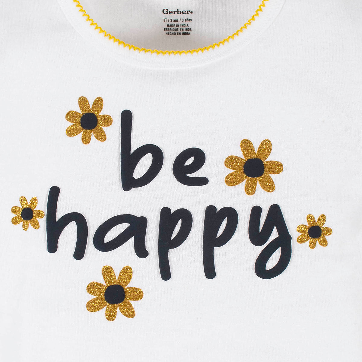 4-Piece Infant & Toddler Girls Bee Garden Tees, Skort & Pants Set, view 3