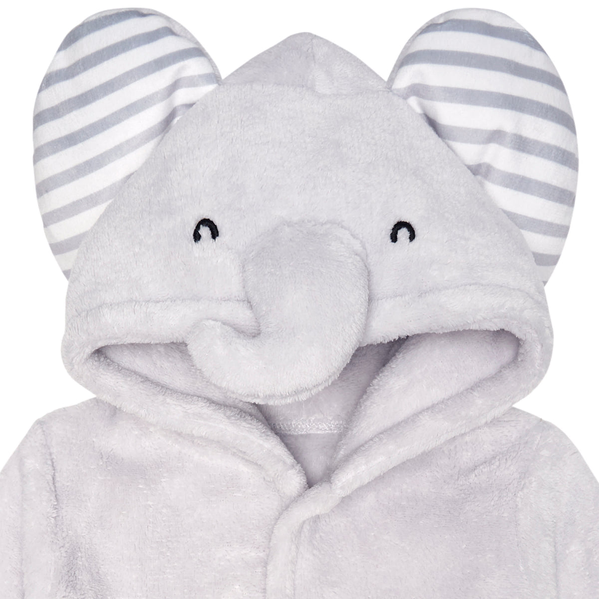 Baby Neutral Grey Elephant Robe, view 4