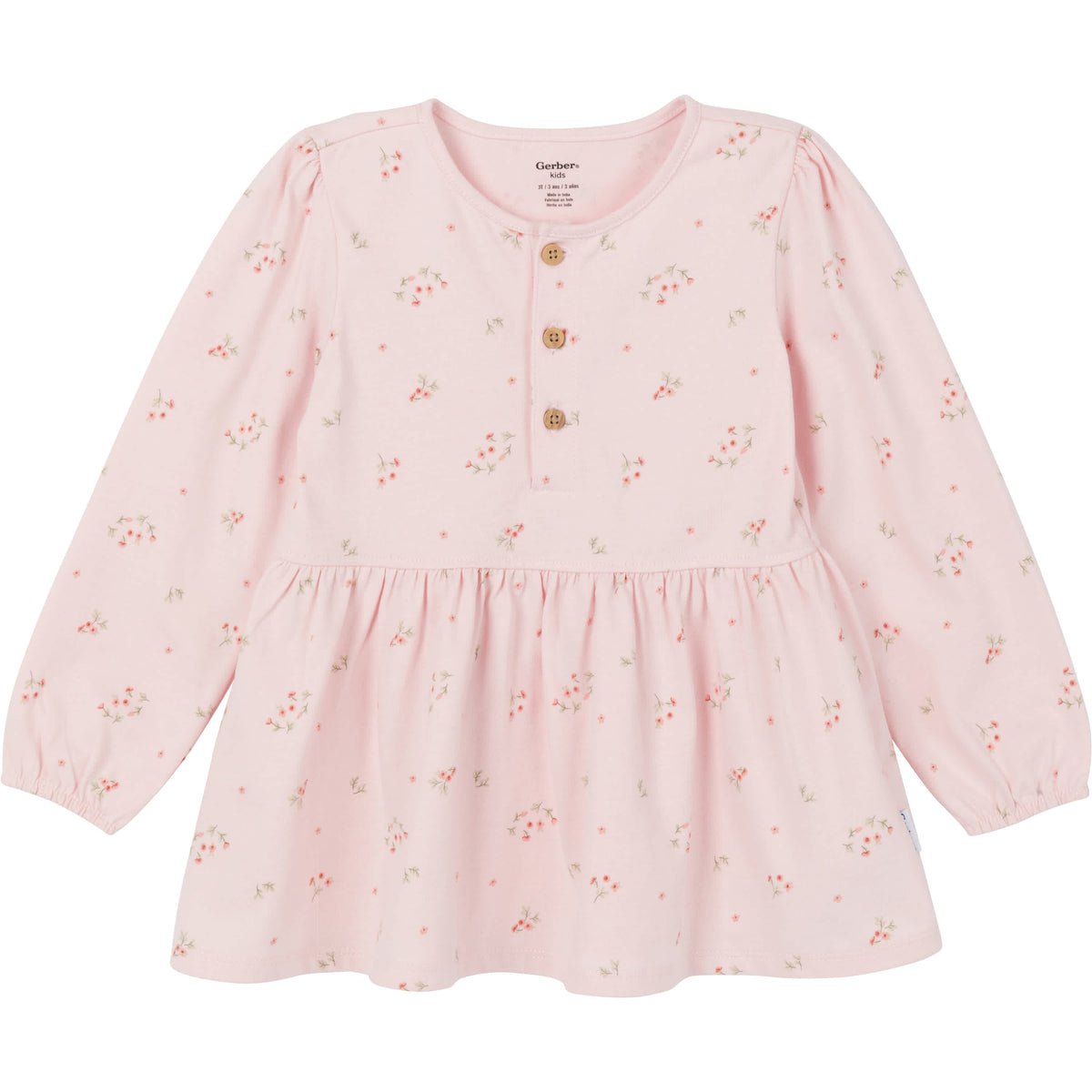 3-Piece Toddler Girls Pink Tunics and Leggings, view 2