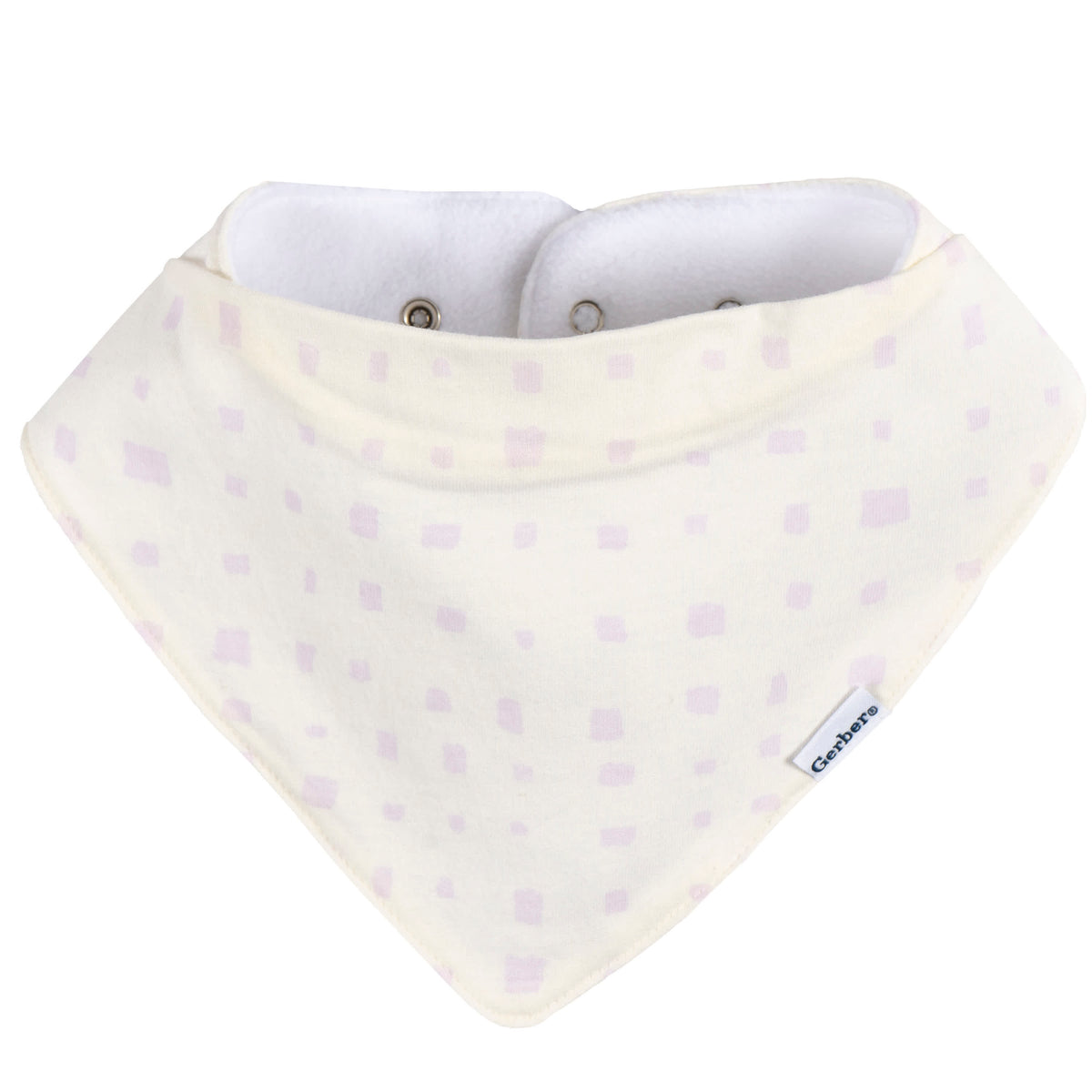 10-Pack Baby Girls Multi Pink Bandana Bib, view 9