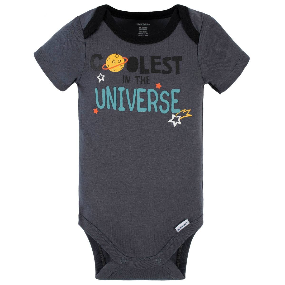 4-Piece Baby Boys Blast Off Onesies Bodysuit, Tee, Shorts & Pant Set, view 4