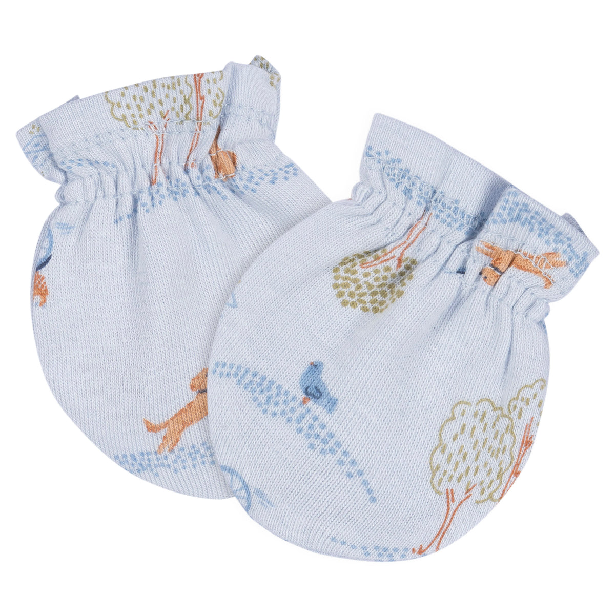 4-Piece Baby Boys Puppy Playground Cap & Mitten Set, view 3