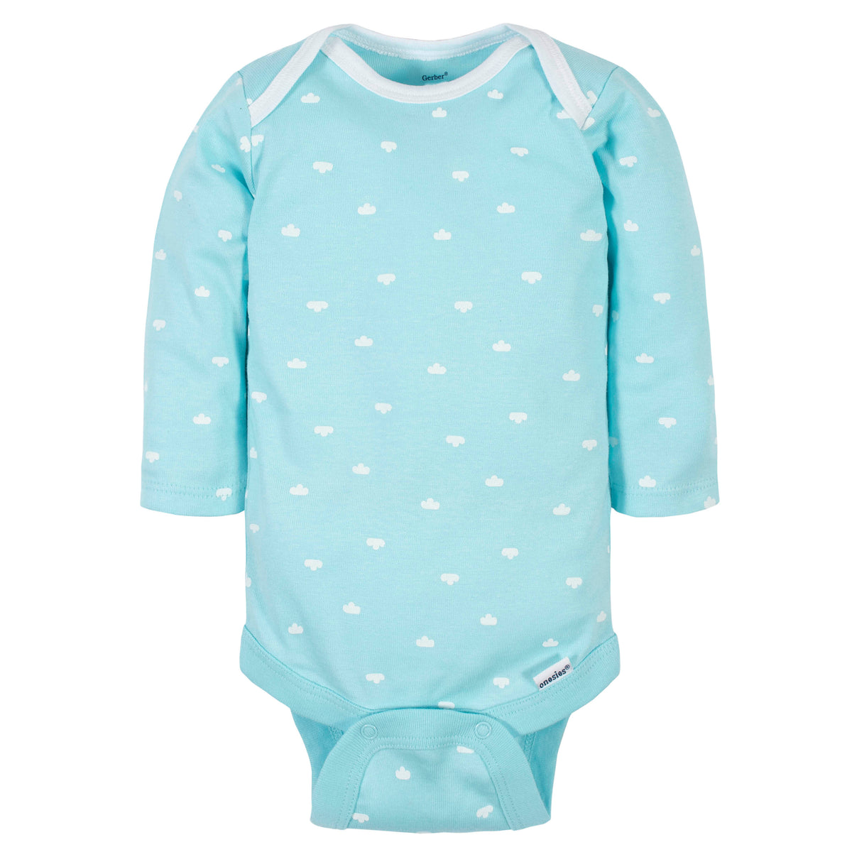 6-Pack Baby Neutral Words Long Sleeve Onesies Bodysuits, view 5
