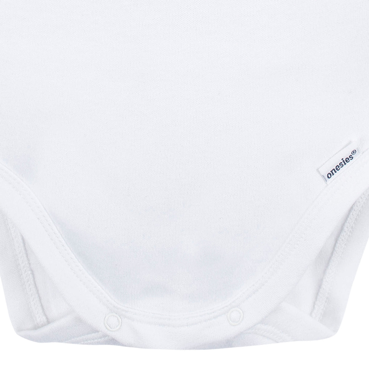 5-Pack Baby White Premium Long Sleeve Lap Shoulder Onesies Bodysuits, view 5