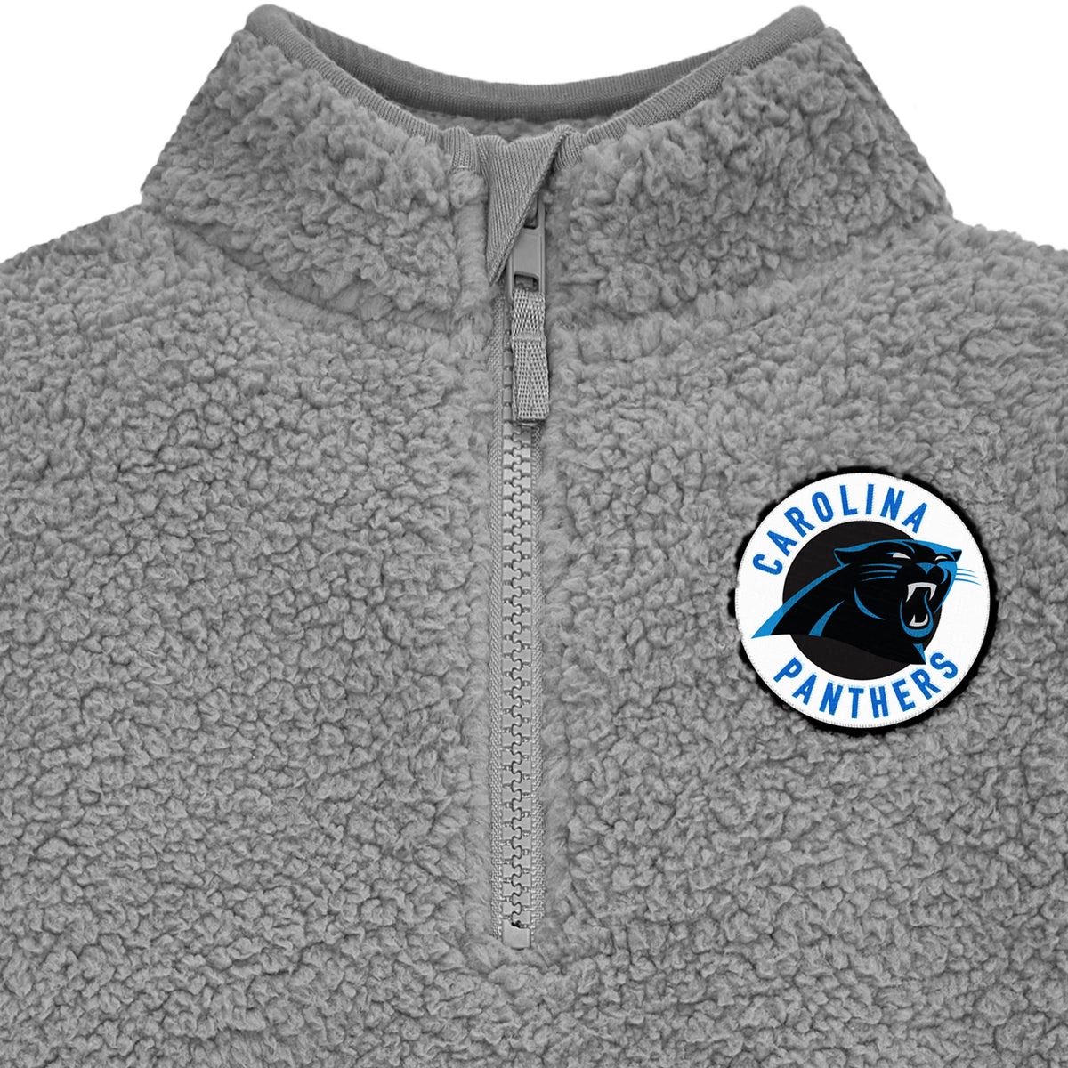 Infant & Toddler Boys Panthers 1/4 Zip Sherpa Top, view 2