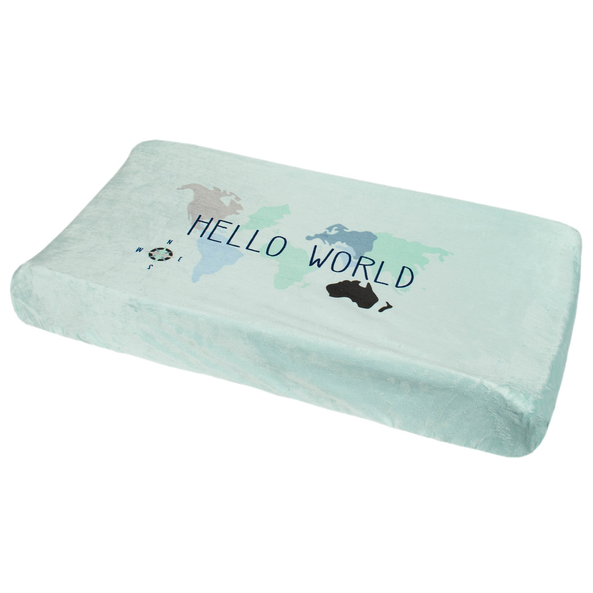 Baby Boys Hello World Changing Pad Cover