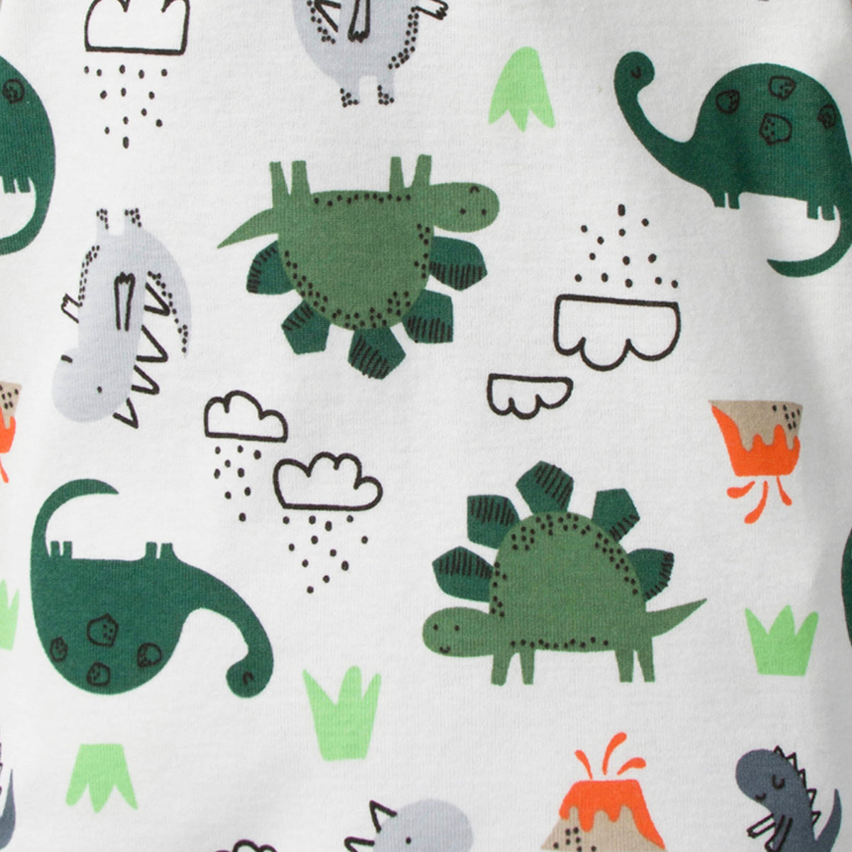 4-Piece Toddler Boys Snooze A-Saurus Cotton PJ's, view 3