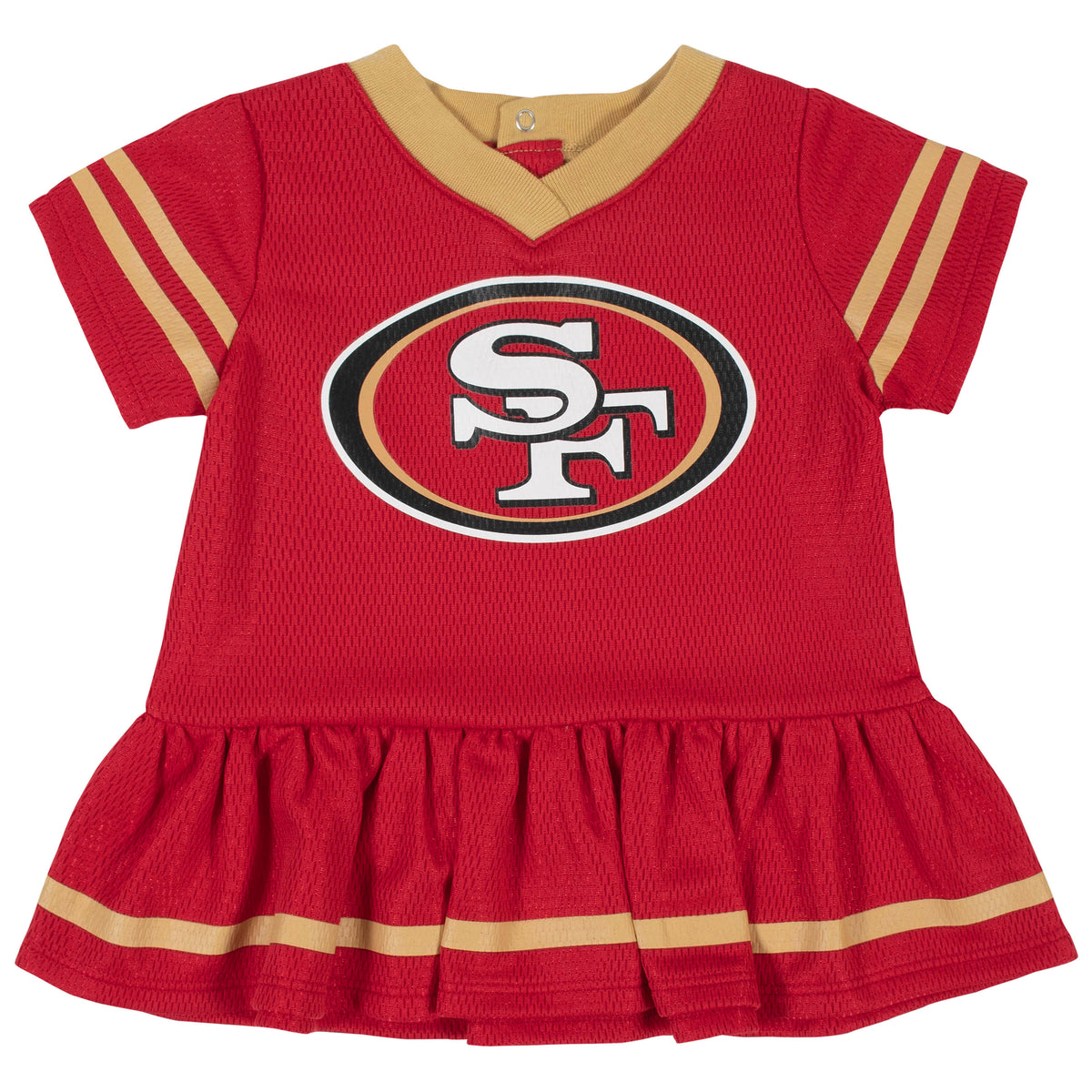 2-Piece San Francisco 49ers Dress and Diaper Cover Set, view 2