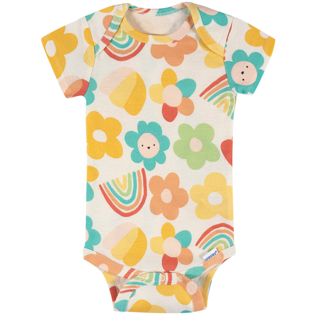 8-Pack Baby Girls Good Days Short Sleeve Onesies Bodysuits, view 7