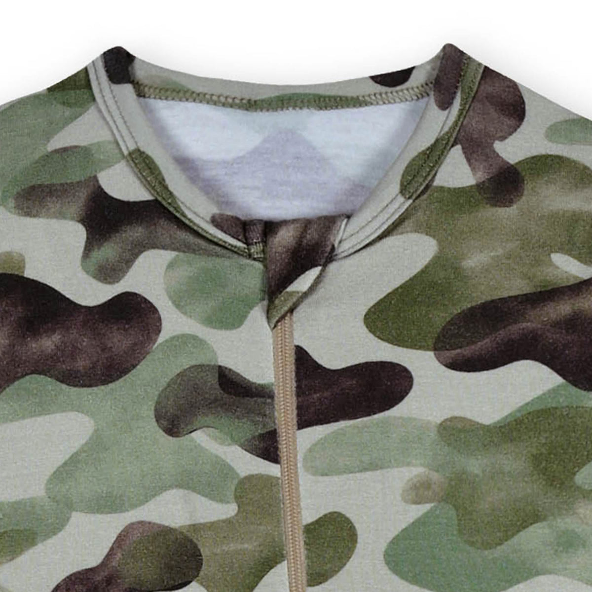 Baby & Toddler Hide & Seek Camo Buttery Soft Viscose Made from Eucalyptus Snug Fit Footed Pajamas, view 3