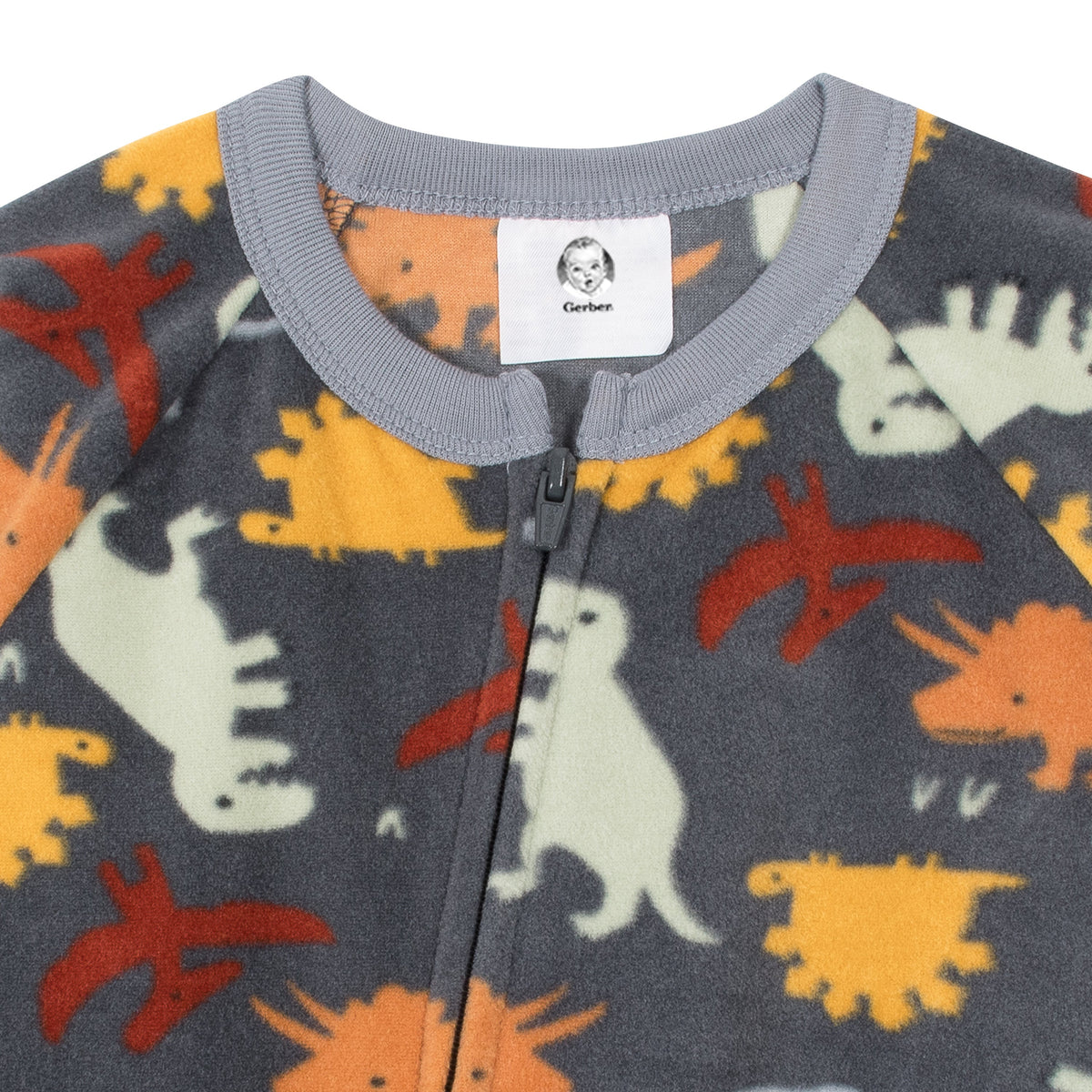 Baby Boys Dino Fleece Pajamas, view 2