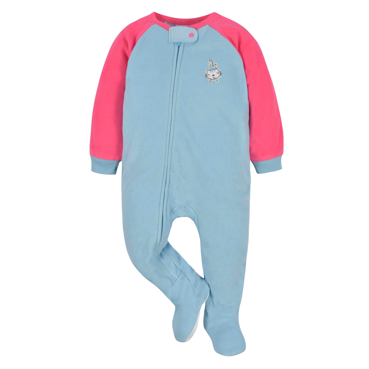 2-Pack Baby & Toddler Girls Pink Tigers Fleece Pajamas, view 2