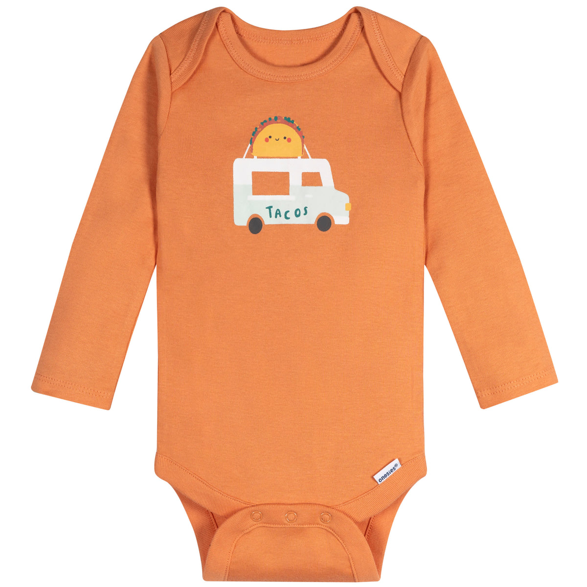 6-Pack Baby Neutral Pretzels Long Sleeve Onesies Bodysuits, view 7