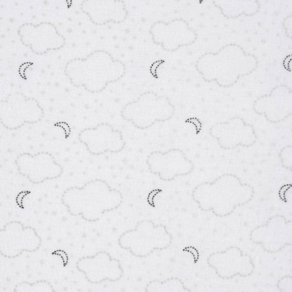 5-Pack Baby Neutral Clouds Flannel Receiving Blankets, view 3