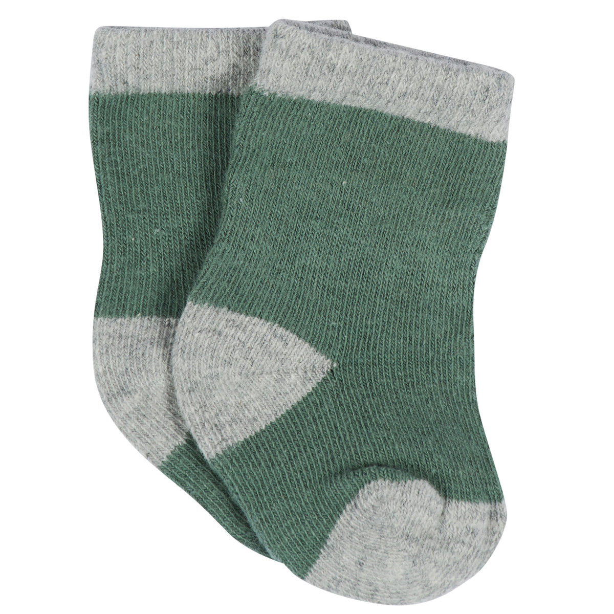 12-Pack Baby & Toddler Boys Unbearably Cute Jersey Crew Wiggle Proof Socks, view 9