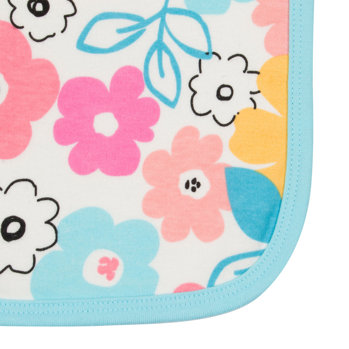 4-Pack Baby Girls Bear Terry Burpcloths, view 2