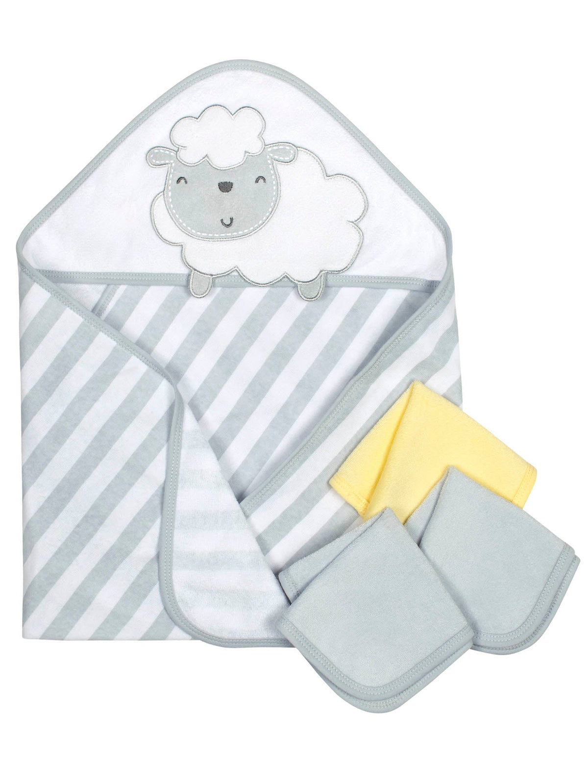 14-Piece Baby Neutral Lamb Bath Bundle, view 2