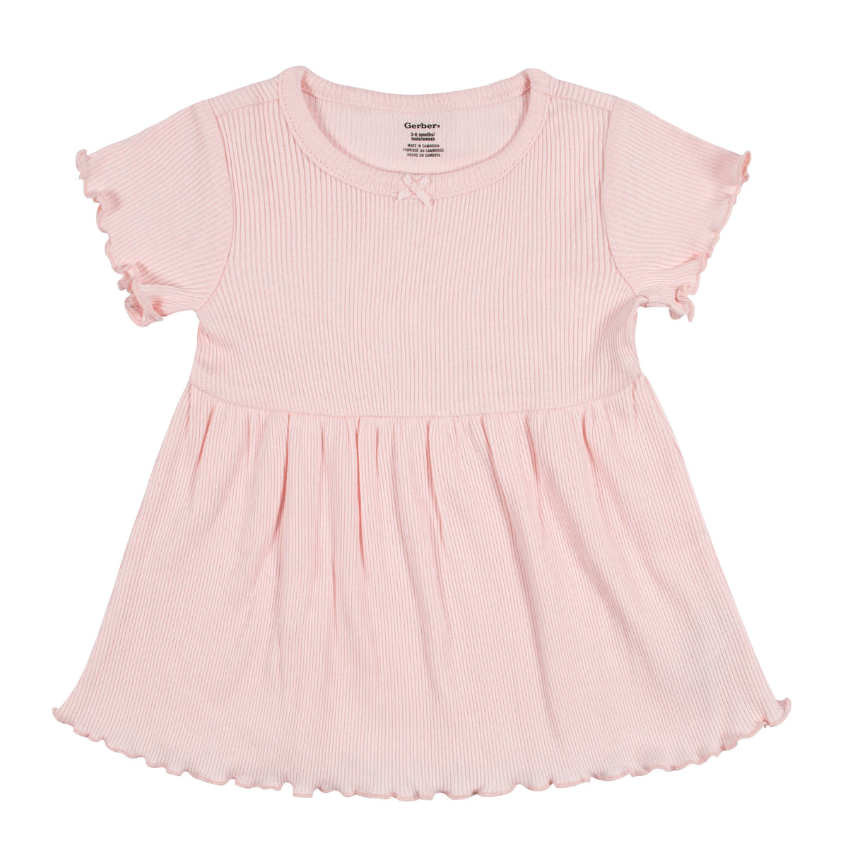 2-Pack Baby & Toddler Girls Sweet Florals Short Sleeve Cotton Dresses, view 2